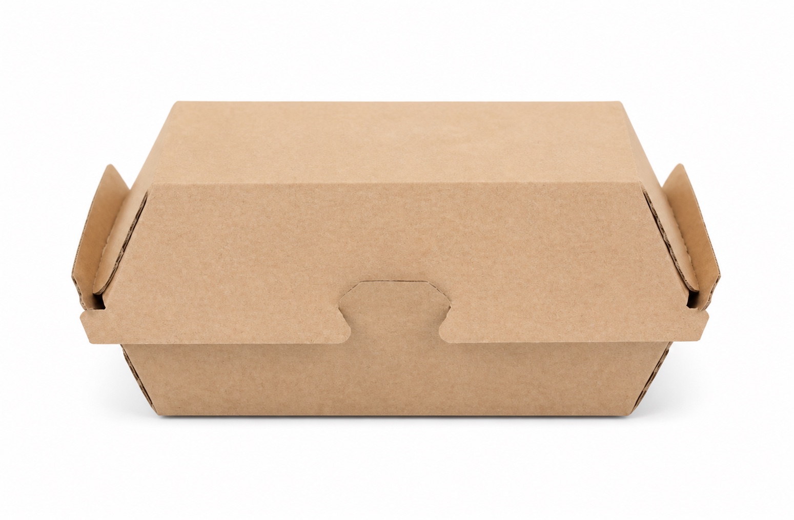 Medium corrugated kraft burger box